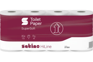 SATINO Toilettenpapier HiLine 071360 150 Coupons, 8 Rollen