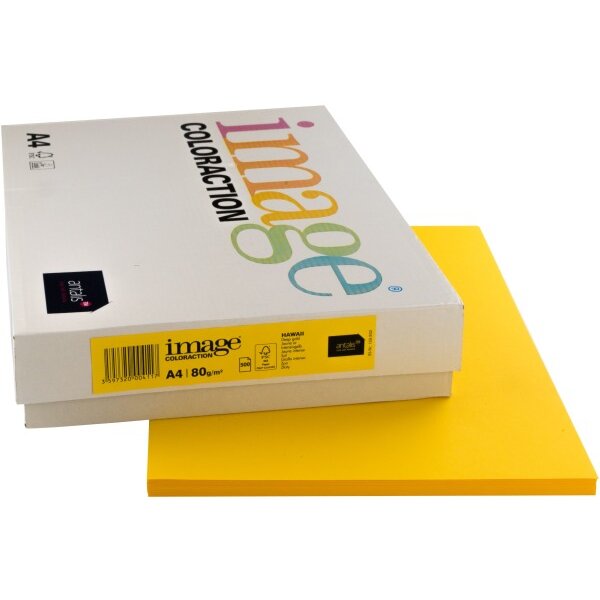 IMAGE COLORACTION Papier à copier Hawaii A4 274569 80g jaune 500 feuilles