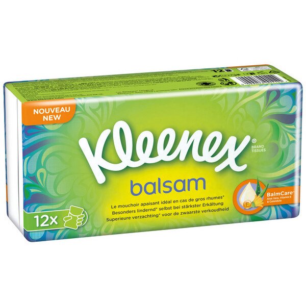 KLEENEX Taschentücher Balsam 18593 4-lagig 12 Stück