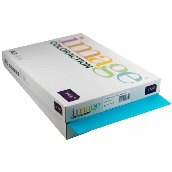 IMAGE COLORACTION Papier &agrave; copier Lisbon A3 266439 80g, bleu roi 500 feuilles