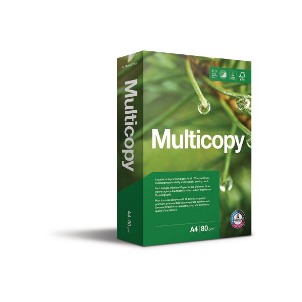 MULTICOPY Papier à copier A4 88046505 80g, blanc 500 feuilles