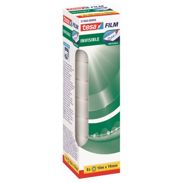 tesa Film Ruban adh&eacute;sif, mat invisible, 19 mm x 33 m