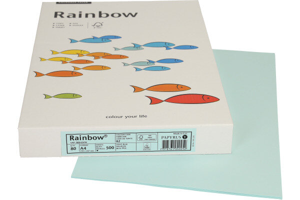 RAINBOW Papier bleu clair/82 A4 88042696 FSC, 80g 500 feuilles