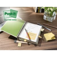 Post-it Bloc-note adhésif Recycling notes, 76 x 76 mm, jaune