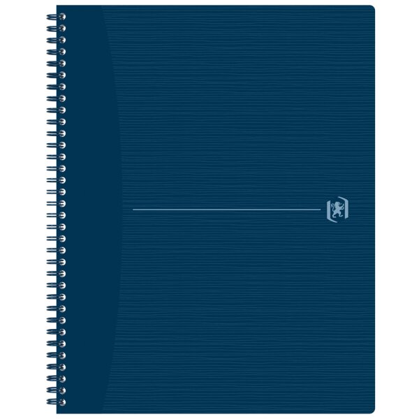 Oxford Cahier à spirales Origins, A4, quadrillé, bleu