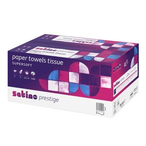 Satino Prestige essuie-mains en papier Pliage en V 2...