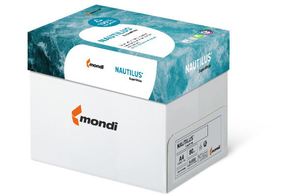 NAUTILUS SUPER WHITE Kopierpapier A4 88020366 80g, recycling 500 Blatt