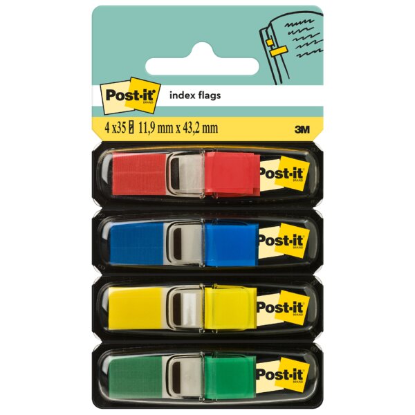 Post-it Marque-page Index mini, 11,9 x 43,2 mm, standard