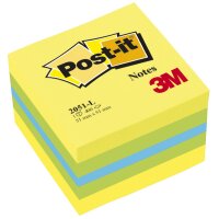 Post-it Haftnotiz-Würfel notes Mini, 51 x 51 mm, mehrfarbig