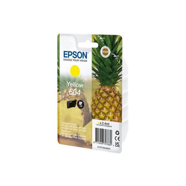 EPSON Cartouche dencre 604 yellow T10G44010 WF-2910/30/50 130 pages