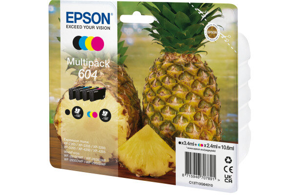 EPSON Multipack Encre 604 CMYBK T10G64010 WF-2910/30/50 4-color