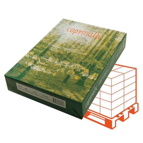 COPYMATIC Papier Business blanc A4 80g - 1 Palette (100000 Feuilles)