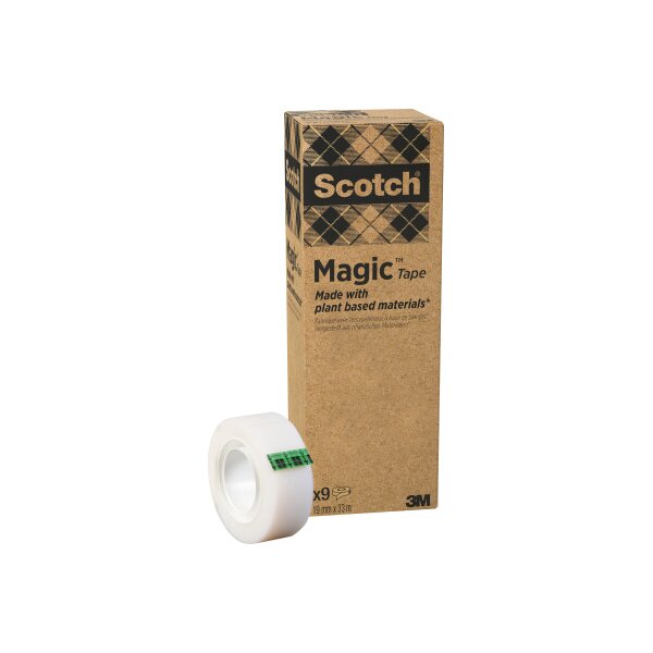 SCOTCH Magic Tape 900 19mmx33m 900-9 transparent 9 rouleaux