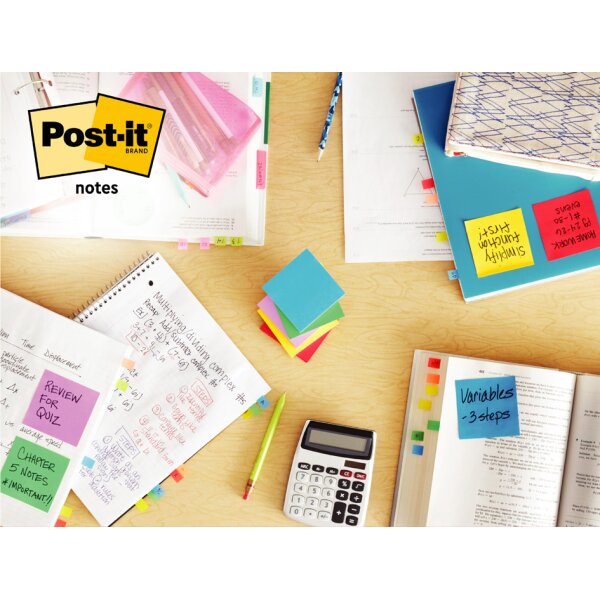 Post-it Haftnotizen notes, 51 x 38 mm, Energetic Collection