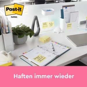 Post-it Bloc-note adhésif, 51 x 38 mm, jaune, promotion 8+4