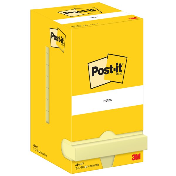 Post-it Bloc-note adhésif, 51 x 38 mm, jaune