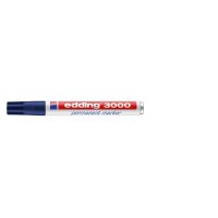 EDDING 3000 Marqueur permanent, pointe ogive, largeur de trait 1,5-3 mm bleu acier