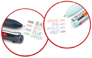Pentel Stylo à bille rétractable 4 couleurs...