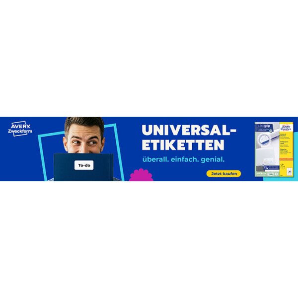 AVERY Zweckform Universal-Etiketten, 48,5 x 16,9 mm, weiss