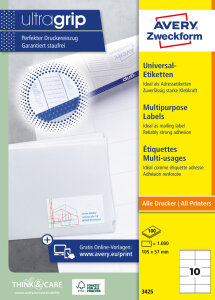 AVERY Zweckform Etiquette universelle, 48,5 x 16,9 mm, blanc