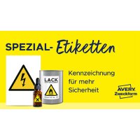 AVERY Zweckform wetterfeste Etiketten, 99,1 x 139 mm, weiss