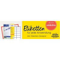 AVERY Zweckform Etiquette universelle, 48,5 x 25,4 mm, blanc