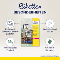 AVERY Zweckform Wetterfeste Etiketten, 45,7 x 21,2 mm
