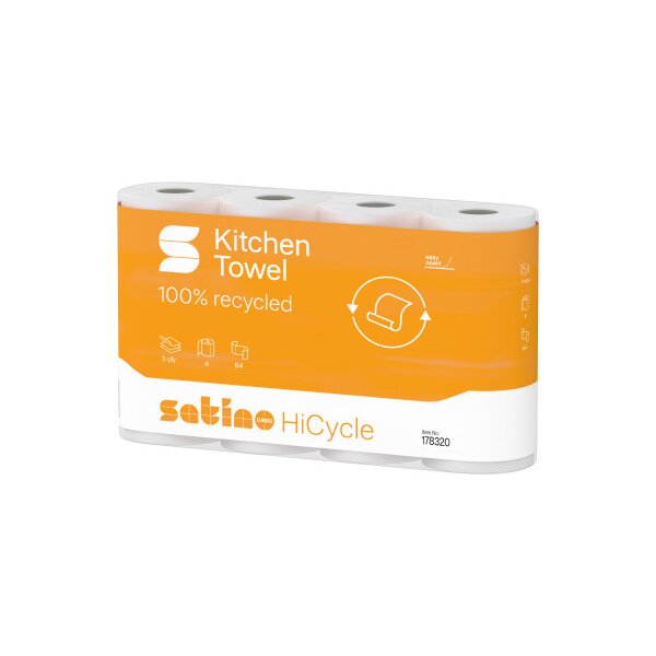 SATINO Rouleaux Satino 178320 3 plis, 4 roul. 51 flls.