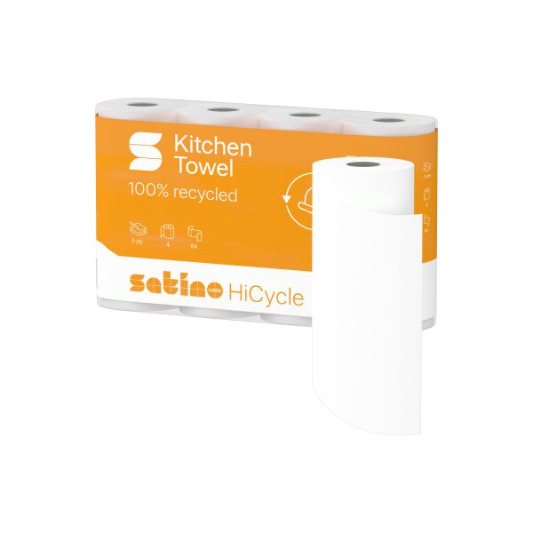 SATINO Rouleaux Satino 178320 3 plis, 4 roul. 51 flls.