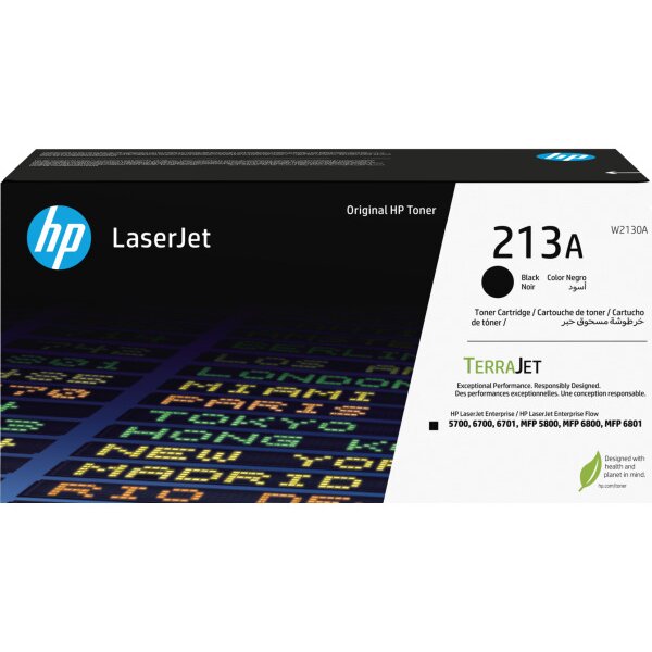 HP Cartouche toner 213A noir W2130A CLJ Ent. 5700/MFP5800 3500 p.