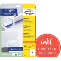 AVERY Zweckform Universal-Etiketten, 64 x 45 mm, weiss
