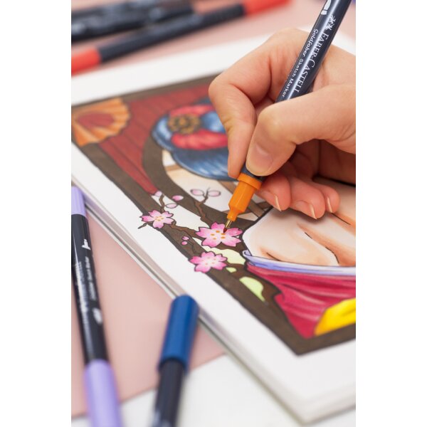 FABER-CASTELL Sketch Marker GOLDFABER, 24er Etui