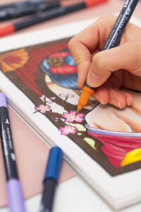 FABER-CASTELL Marqueur Sketch GOLDFABER, étui de 24