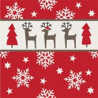 PAPSTAR Weihnachts-Motivservietten "Christmas Wreath"