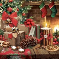 PAPSTAR Weihnachts-Motivservietten "Winter Potpourri"