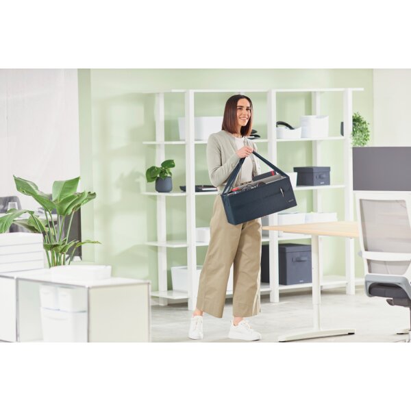 LEITZ Aufbewahrungstasche Desk Sharing, aus Stoff, samtgrau