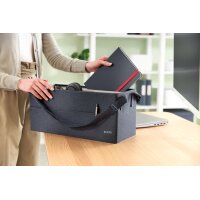 LEITZ Aufbewahrungstasche Desk Sharing, aus Stoff, samtgrau