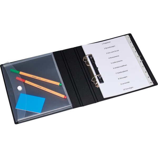 KOLMA Ringbuch LineaVerde Premium 02.105.06 2 Ringe schwarz A5