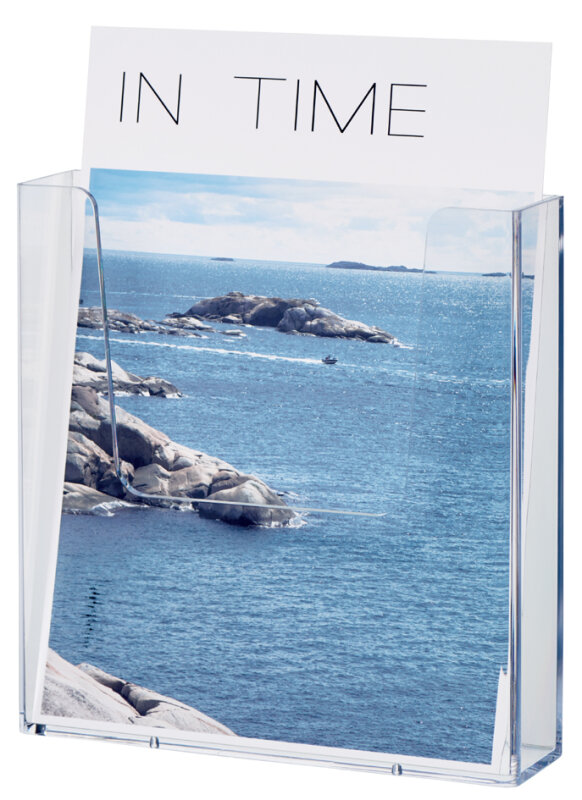 helit Porte-brochures mural the help wall, A4, transparent