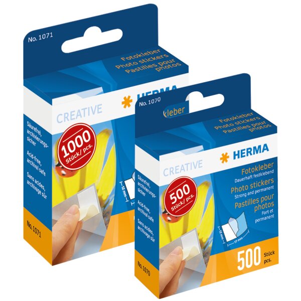 HERMA Foto-Kleber im Kartonspender, Inhalt: 500 St&uuml;ck