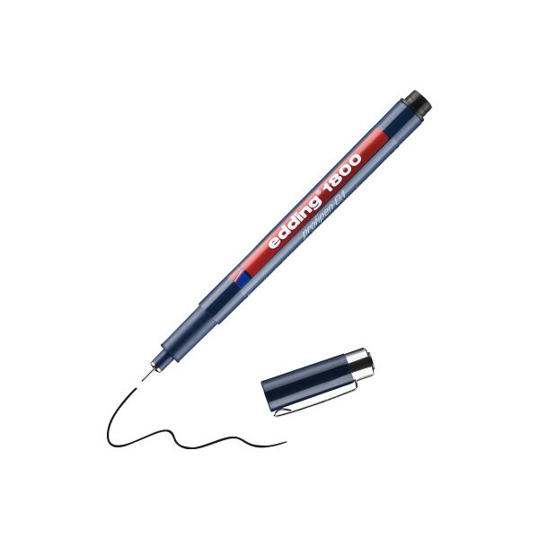 EDDING Profipen 1800 0.10-0.25mm 1800-1-01 noir