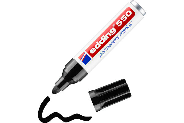 EDDING Marqueur permanent 550 3-4mm 550-1 noir