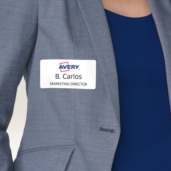 AVERY Zweckform Namensetiketten, 63,5 x 29,6 mm, weiss