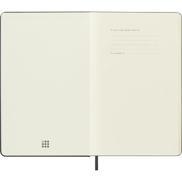 MOLESKINE Carnet rigide, L/A5, ligné, noir