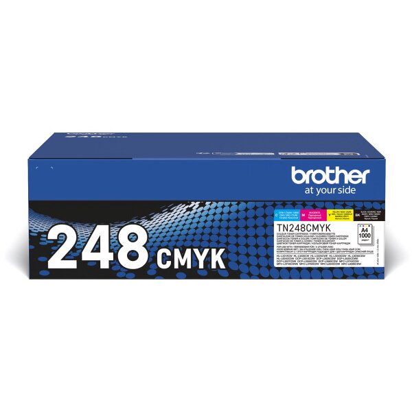 BROTHER Toner Valuepack CMYK TN-248VAL HL-L8240CDW 1000 pages