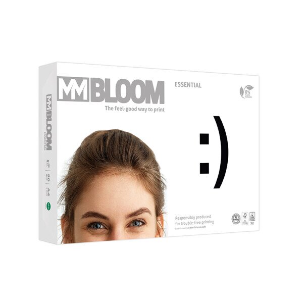 MM BLOOM Essential Universalpapier weiss A4 80g - 1/2 Palette (50000 Blatt)
