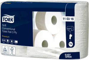 TORK Toilettenpapier, 2-lagig, weiss