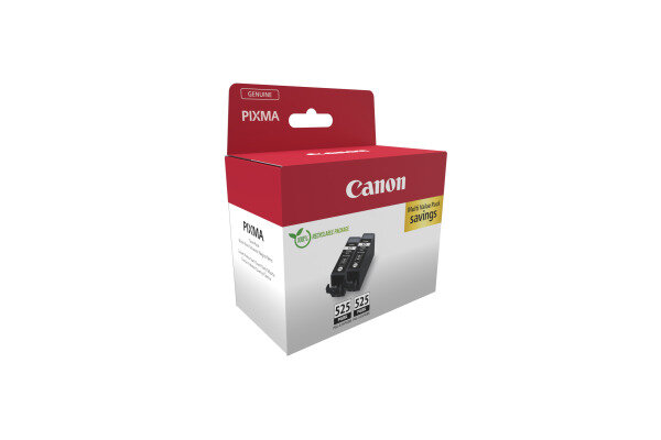 CANON Twin Pack Tinte 2x19ml schwarz PGI-525PACK PIXMA iP 4850 2 St&uuml;ck