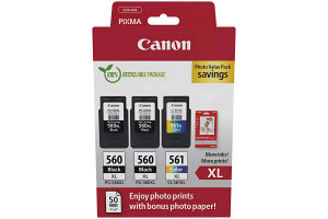 CANON Photo Value Pack XL BKCMY PGCL560/1 PIXMA TS5350...