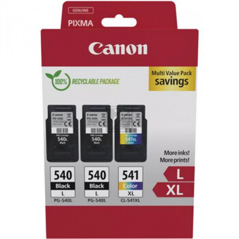 CANON Multipack Tinte L+XL BKCMY PGCL540/1 Pixma MG2150 2xLBK & 1xCMYXL